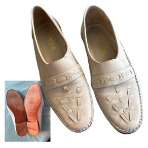 EnRoute Gray Handmade Woven Leather Loafers Men’s Shoes Brazil Size 9